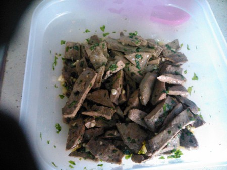 HIgaditos de ternera aliñaos